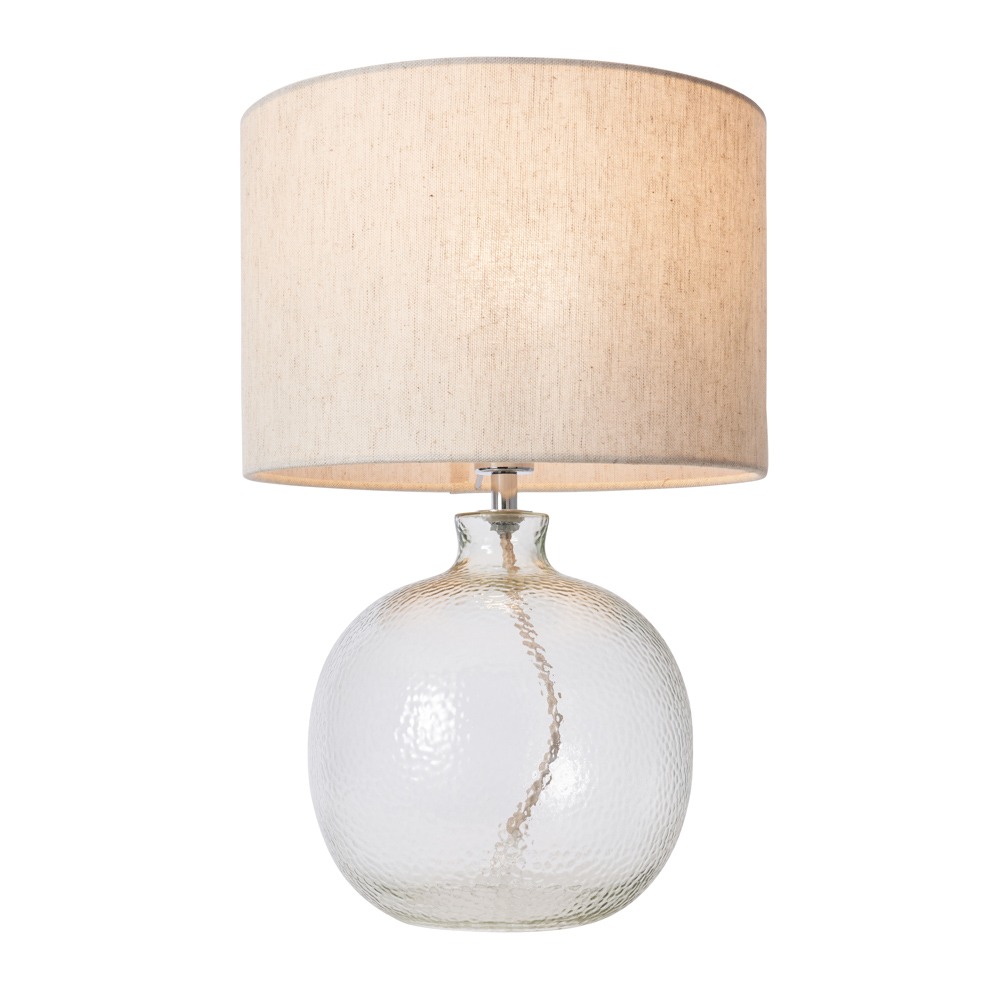 Alfie Bobble Glass Table Lamp, Clear