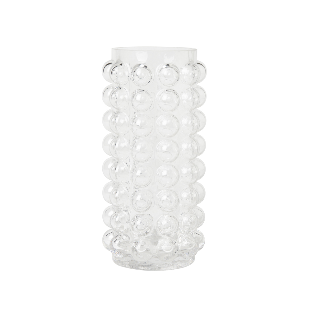 Small Bobble Glass Vase, Clear