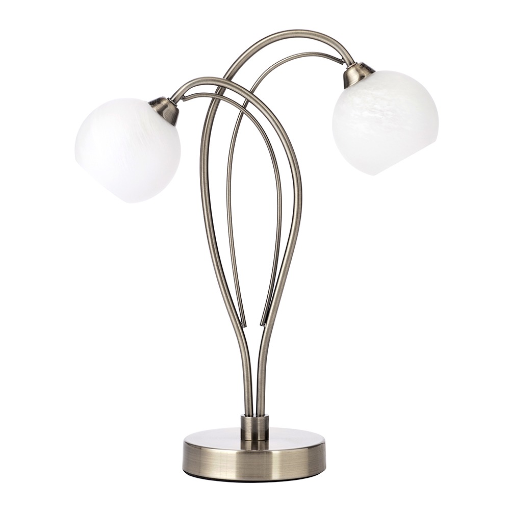 Soni Table Lamp, Antique Brass