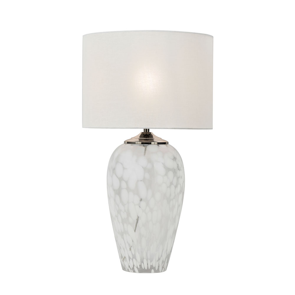 Agnes Flakestone Table Lamp, Nickel