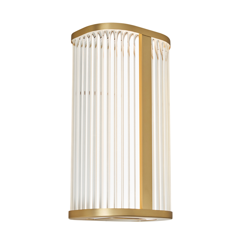 Amie Bathroom LED CCT Wall Light, Satin Brass