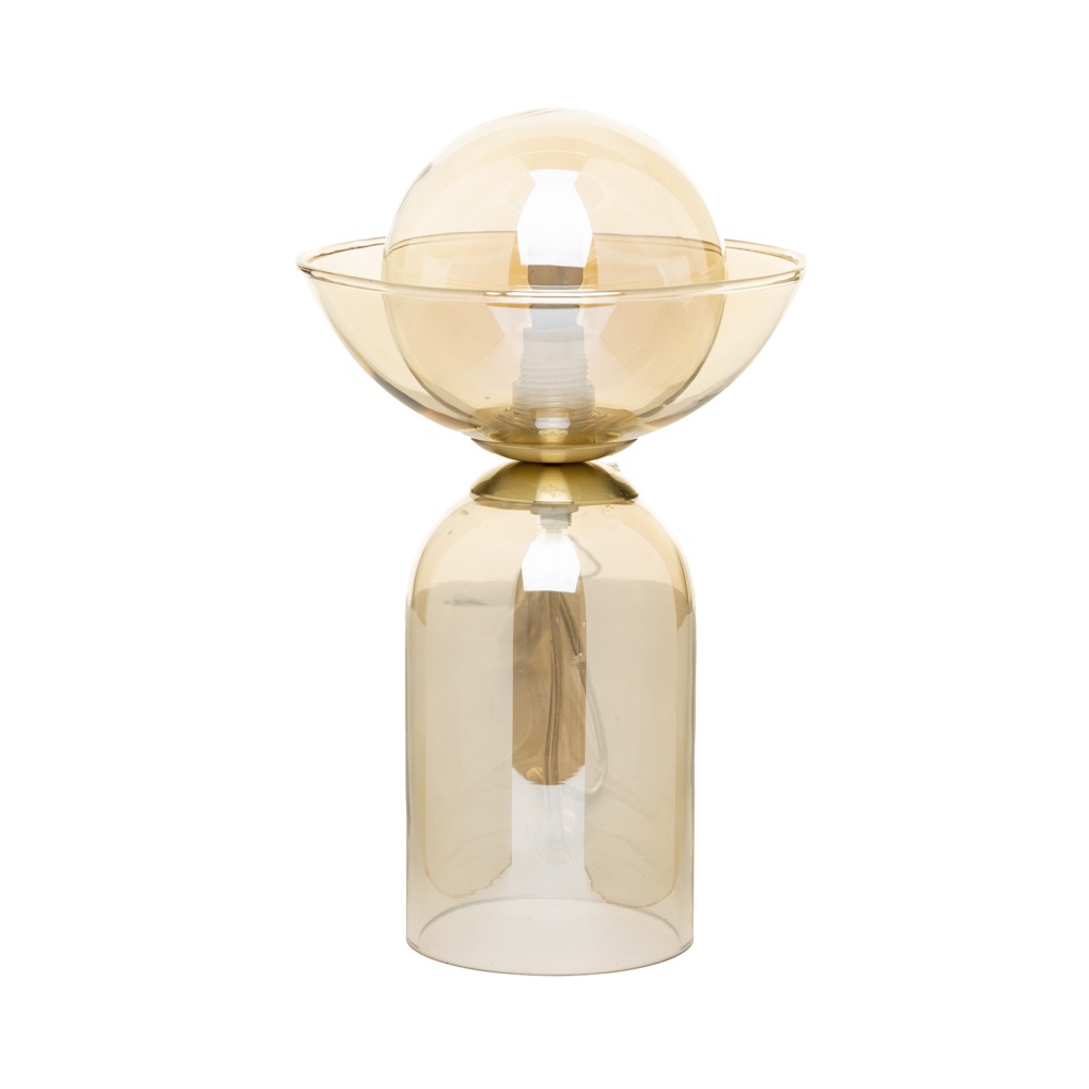 Birch Glass Table Lamp, Champagne