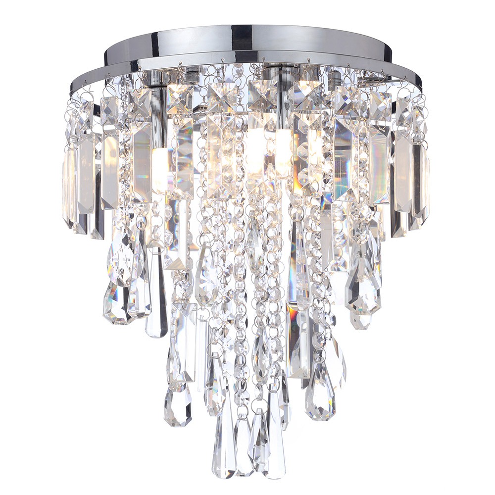 Bresna 3 Light Medium Flush, Chrome