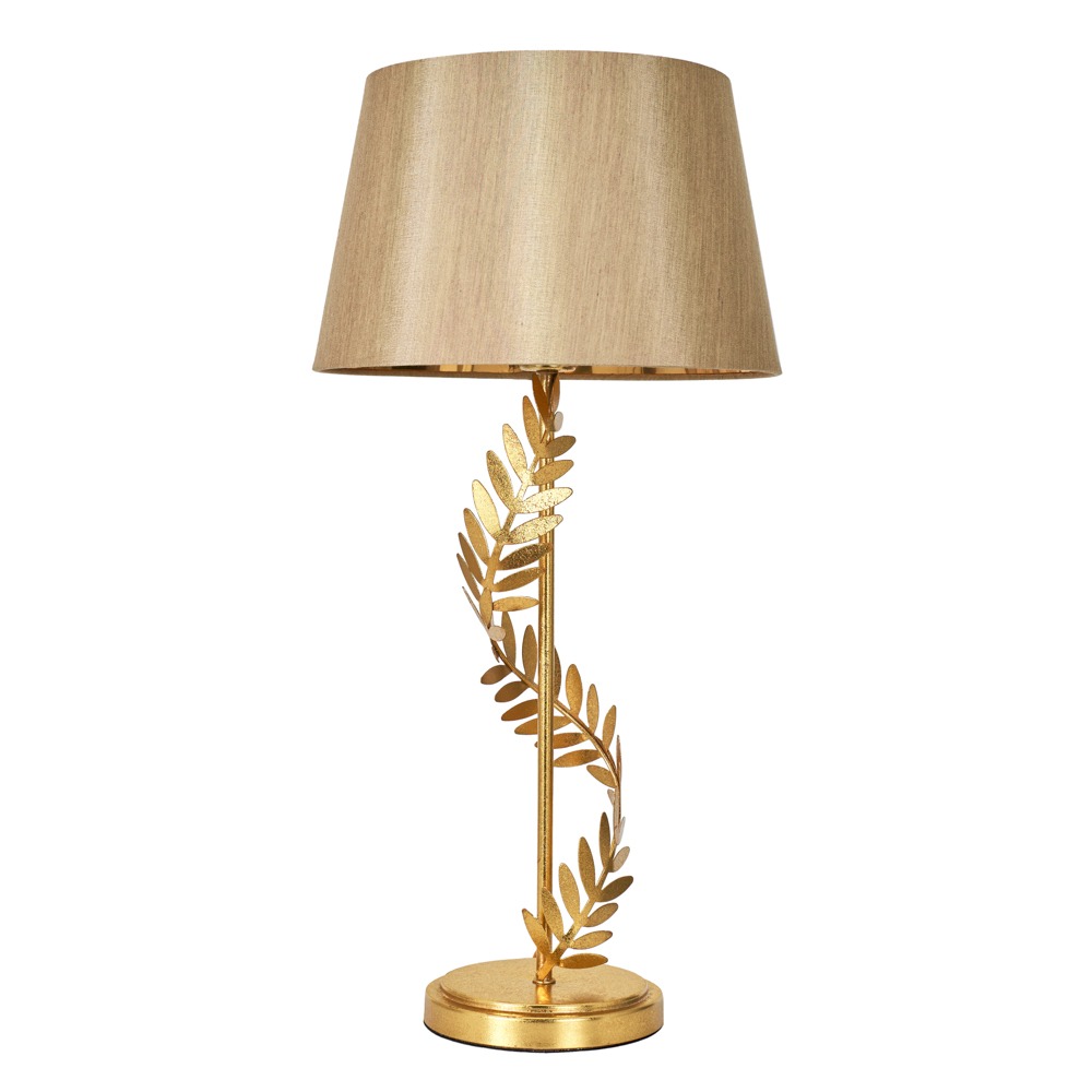 Brookby Stem Table Lamp, Satin Brass