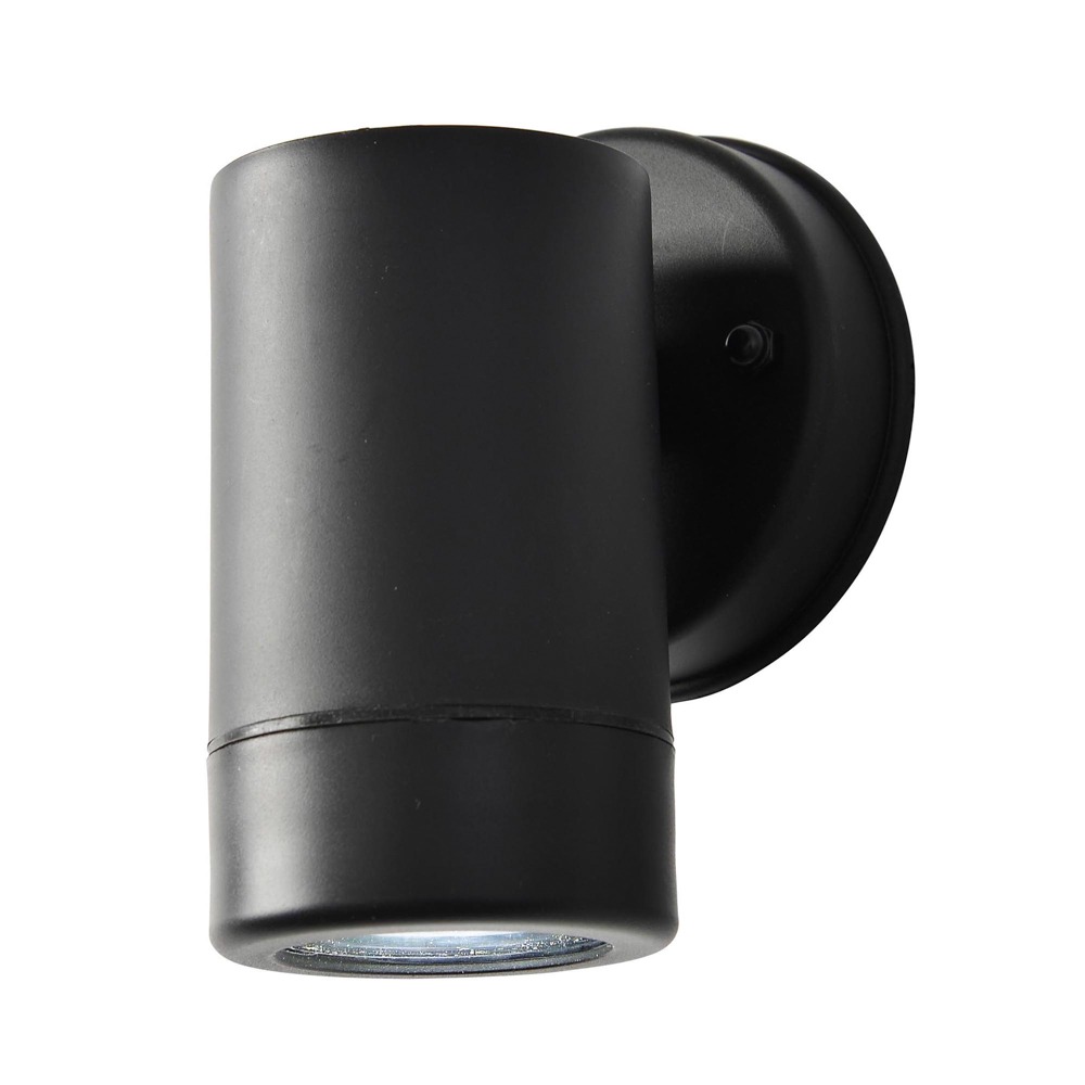 Burwick Outdoor Single Up Or Down Wall Light, Black