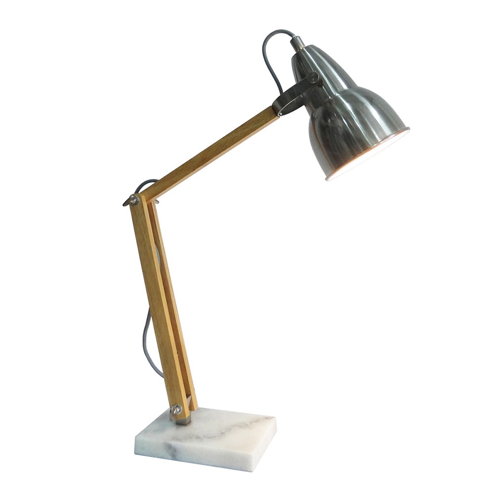 Aaron Marble Task Lamp, Grey