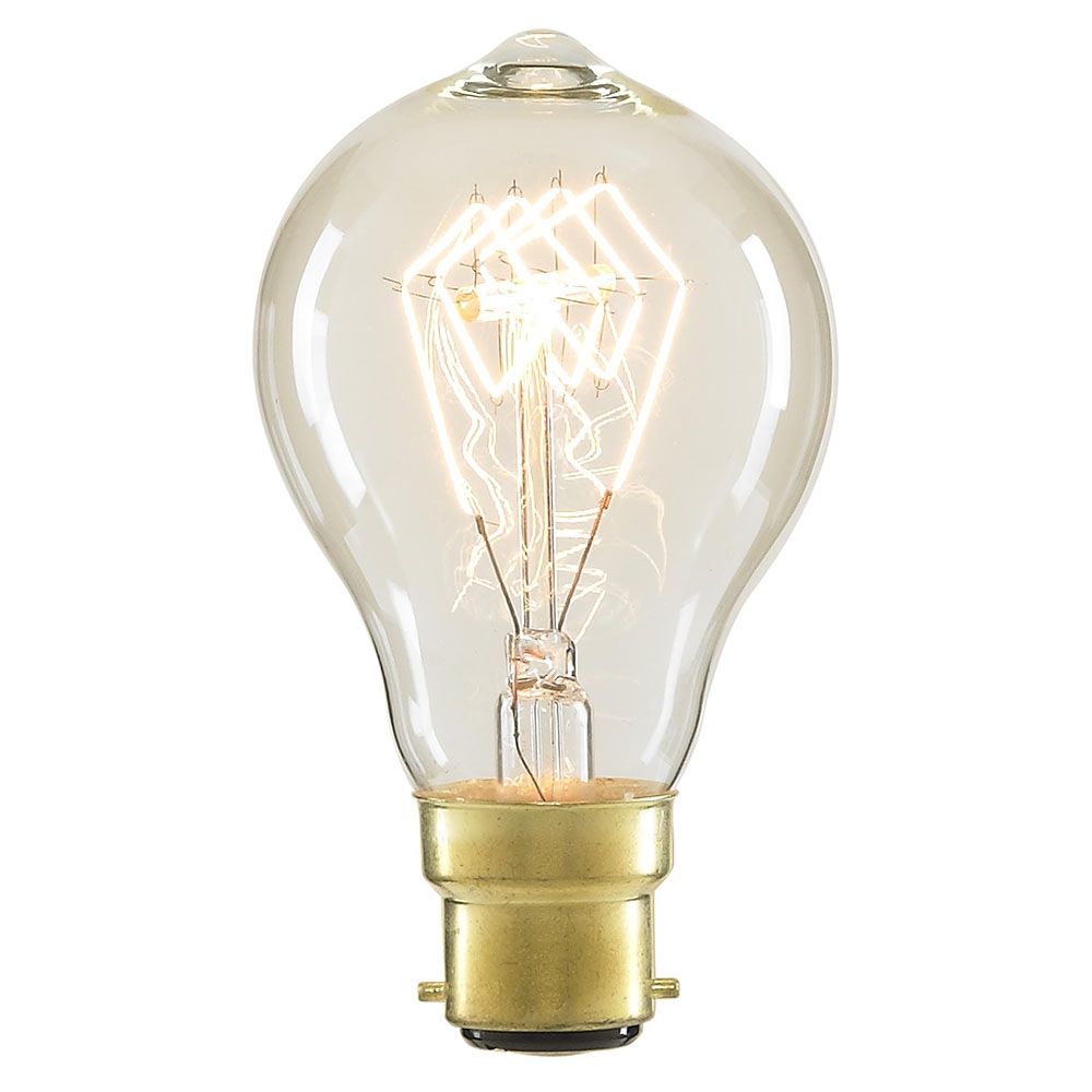 40W BC B22 Vintage Filament Bulb, Clear