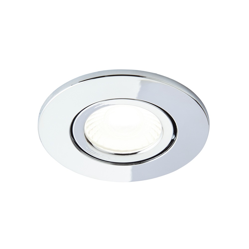 Cal Fire Rated LED IP65 Downlight, Chrome