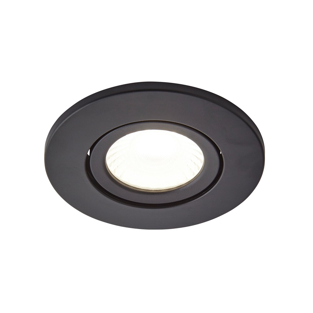 Cal Fire Rated LED IP65 Downlight, Satin Black