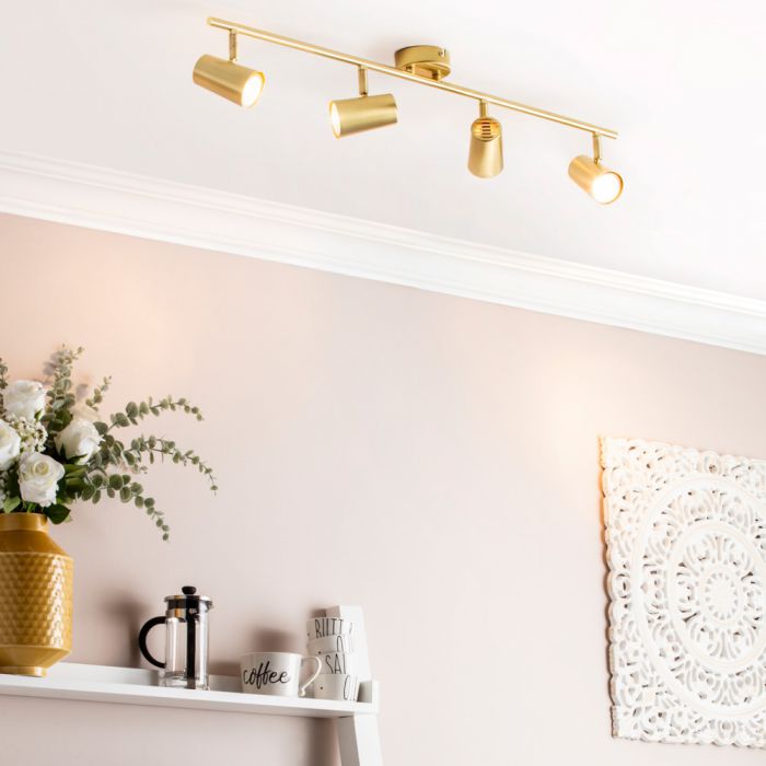 Barley Spotlight Bar Satin Brass Bhs - Spotlight Ceiling Bar Brass Barley Spotlight Bar Satin Brass Bhs - Spotlight Ceiling Bar Brass