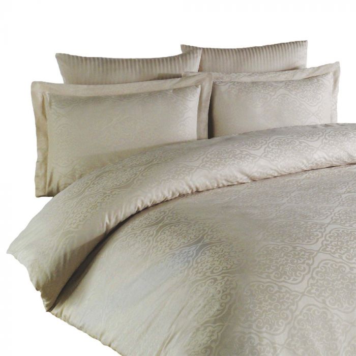 Double Sateen Jacquard Bedding Set Natural Bhs