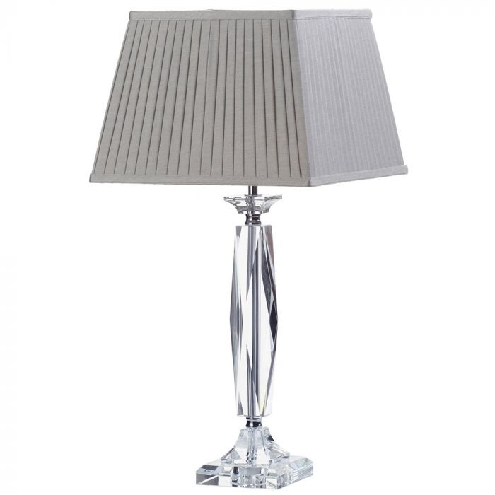 grey side lamp