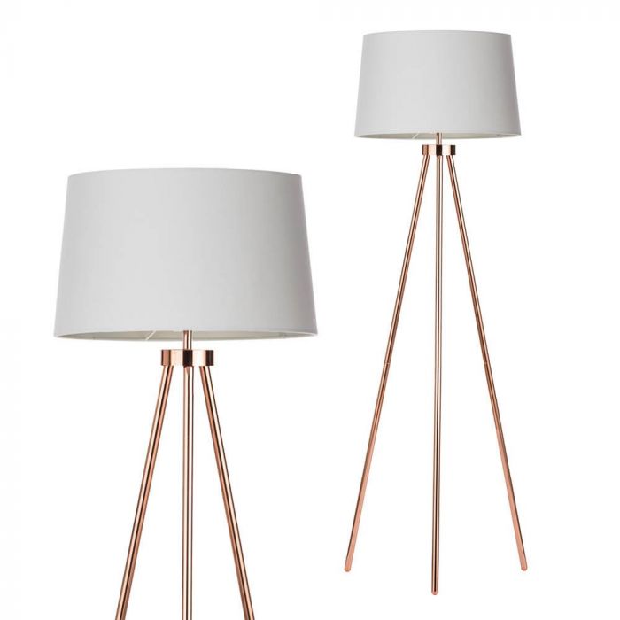 Tristan Tripod Floor Lamp Copper Bhs, Tripod Floor Lamp With Matching Table