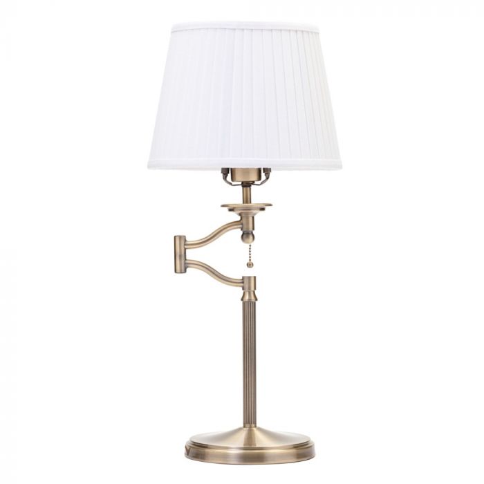 Devonne Swing Arm Table Lamp Antique Brass Bhs