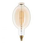6W LED Oversized Vintage Style ES E27 Filament Bulb, Amber