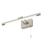 Barrio Bathroom Picture Wall Light, Satin Nickel