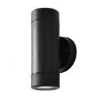 Burwick Outdoor Polycarbonate LED Single Up & Down Wall Light, Black