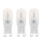 3 Pack G9 LED Capsule Lamps 3000k