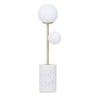 Forella Terrazzo Table Lamp, Brass