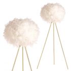 Plume Feather Tripod Floor Lamp close up