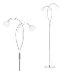Soni Floor Lamp, Chrome with close up