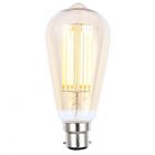 6W LED BC B22 Vintage Filament Teardrop Bulb Tinted