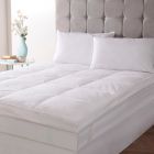 product on bed spread All Natural Luxury 5cm Feather Mattress Topper