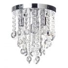 Cirrus Small Bathroom Flush Ceiling Light, Chrome