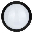 Stanley Como IP66 Outdoor LED Flush Ceiling or Wall Light with Sensor - Black