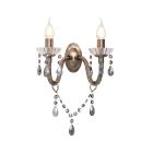 Darlia 2 Light Wall Light, Pewter