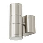Delting Up and Down Outdoor Wall Light, Stainless Steel
