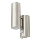 Delting Up and Down Outdoor Wall Light with PIR Sensor, Stainless Steel