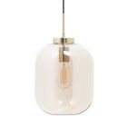 Draper Glass Shade Ceiling Pendant, Brass