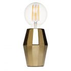 Elm Geometric Base Table Lamp, Gold