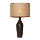 Eva Wooden Base Table Lamp, Natural