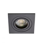 Faina Adjustable Square Recessed Downlight, Matte Black