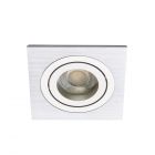 Faina Adjustable Square Recessed Downlight, Silver