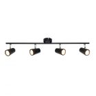 Frida Bathroom Ceiling Spotlight Bar, Black