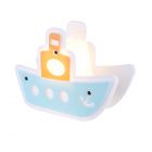 Glow Boat LED Table Lamp, White & Blue