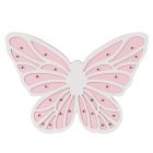 glow children's lighting butterfly table lamp pink and white