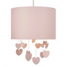 Glow Hearts Mobile Ceiling Light Shade, Pink