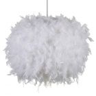 Glow Large Feather easy fit shade White on white background