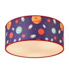 Glow Outer Space Flush Ceiling Light, Blue