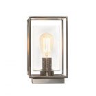 Hardy Cage Table Lamp with Bubble Glass Shade, Satin Nickel