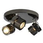 Lucas Ceiling Spotlight Plate, Black Chrome