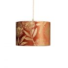 Mica 30cm Velvet & Gold Print Easyfit Shade, Orange