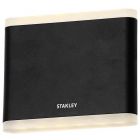 Stanley Moselle Outdoor Small LED Flush Up & Down Wall Light - Black