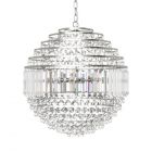 Paladina Large Ball Ceiling Pendant, Chrome