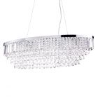 Paladina Oval Diner Pendant, Chrome