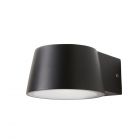 Silas Outdoor LED Wall Light, Black
